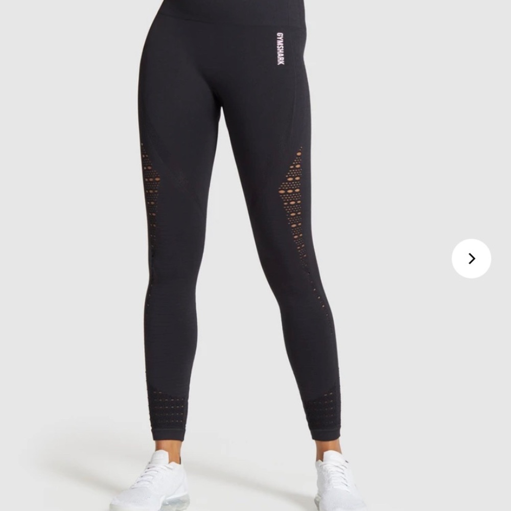 Gymshark black leggings size medium. Lightly used.